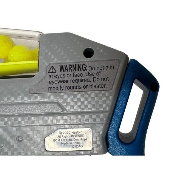 Nerf Hyper Siege-50 Pump-Action Toy Gun Blaster & 2 Reload Canister w/Rounds - Picture 9 of 12